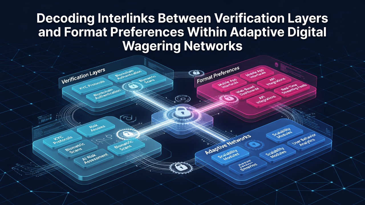Adaptive digital wagering network interface showing verification prompts across mobile and desktop formats