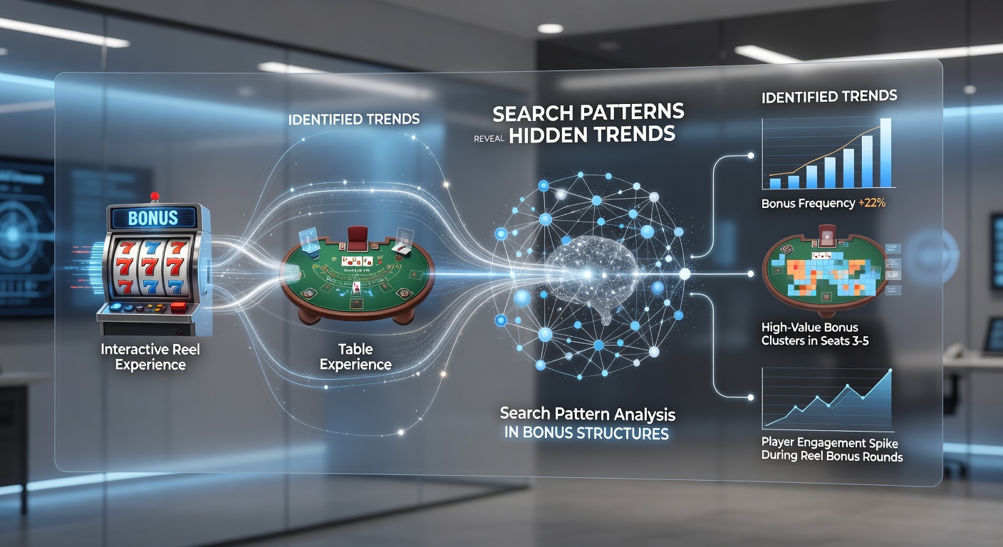 Analytics dashboard showing search trends for mobile table game bonuses with interactive charts