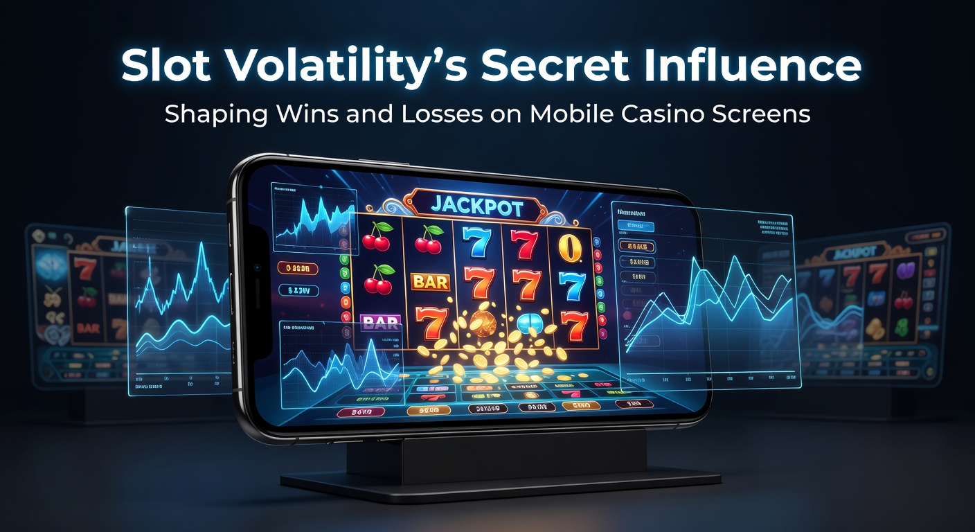 Close-up of a mobile slot machine screen displaying spinning reels with vibrant symbols and a jackpot meter building tension during a high-volatility spin